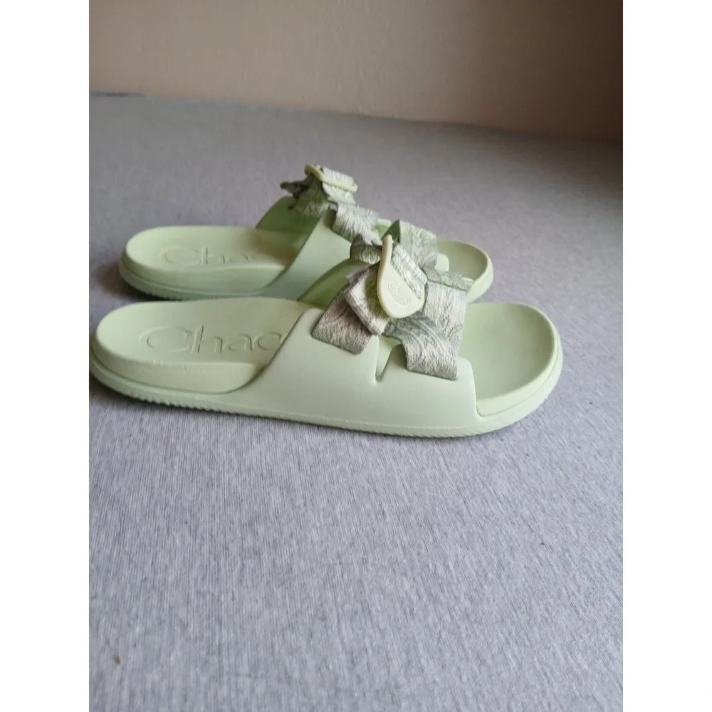 Chacos Sandals Womens 8 / 39 Chillos Slide Comfort Casual Recovery Green
